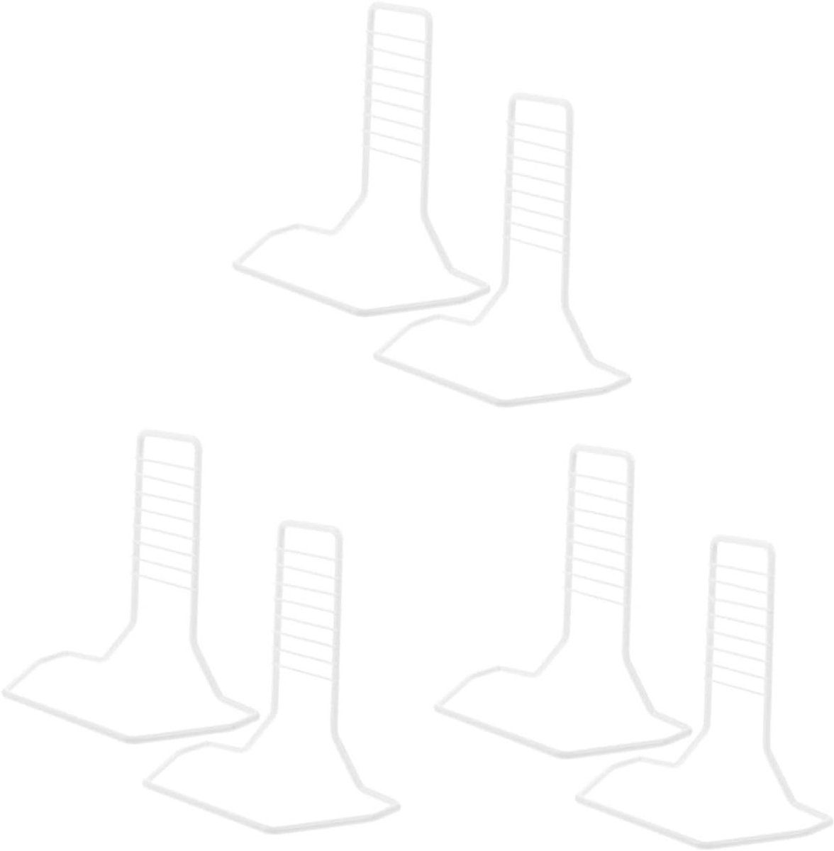 Hamsterwiel Beugels - Loopwiel Steun - Huisdier Training - Stevige Ijzeren Constructie - 3 Sets - Wit