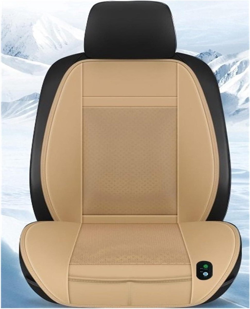 Autostoel Kussen - Ventilatie Zitkussen - Comfortabele Rit - Externe Ventilator - 12V - Beige