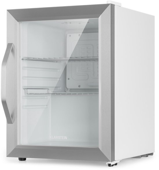 Klarstein Flessenkoelkast Beersafe Crystal White bierkoelkast, drankkoelkast met glazen deur, koelkast, met een inhoud van 33 liter - LED - RVS - Touch - Bottle Cooler - Bierkoeler - Drankkoeler van Klarstein — afbeelding 4