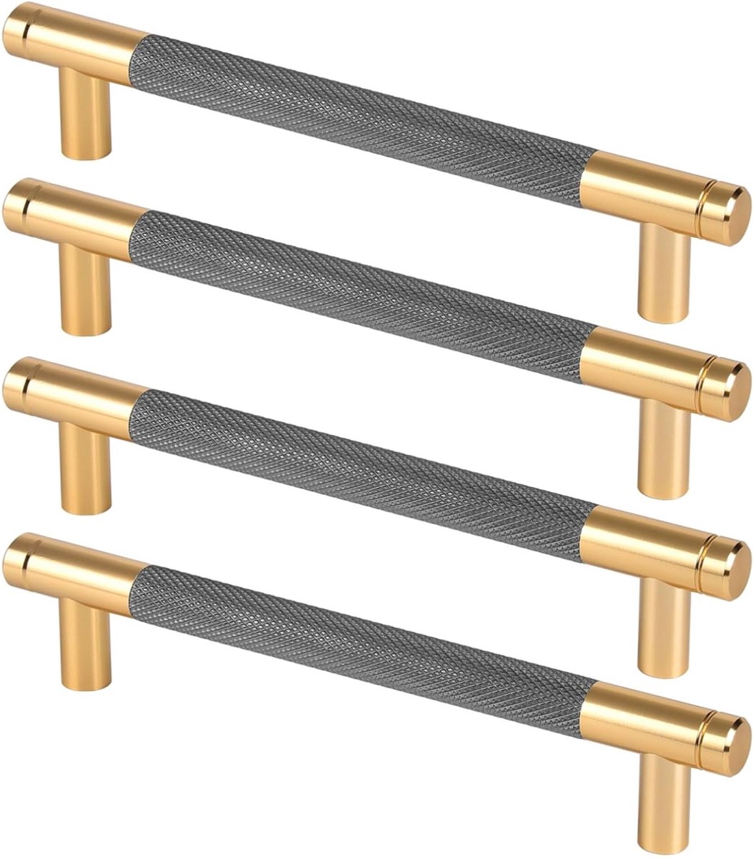 Set van 4 Keukenladen Handgrepen van Aluminium Legering - 128mm Deurgrepen voor Kasten, Meubels en Lades