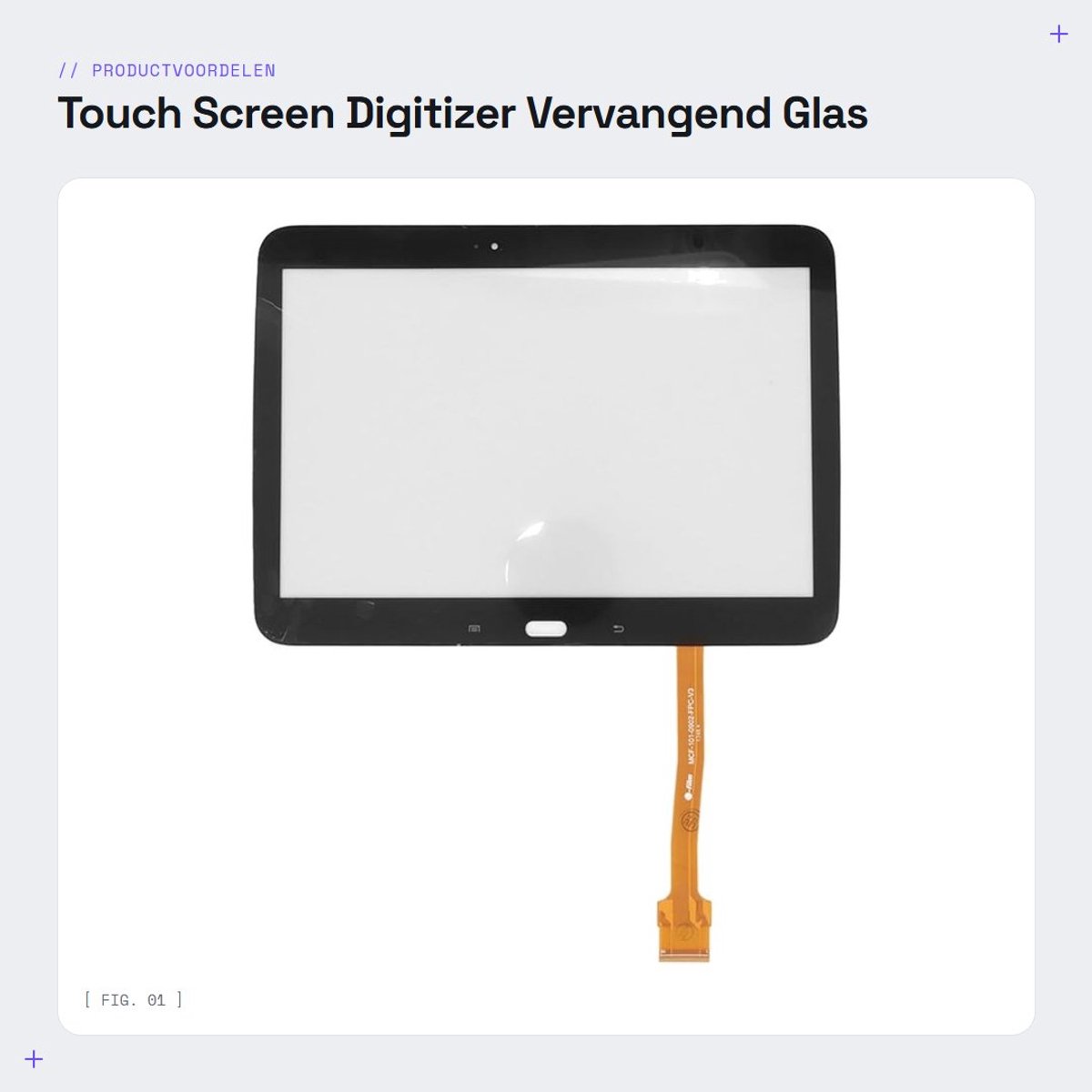 Dailygoods- Touchscreen Digitizer Vervanging - 10.1 Inch - Geschikt voor Tab 3 SM P5200/P5210 - Perfecte Vervanging - Schokbestendig - Geweldig Aanraakgevoel - Tablet Scherm