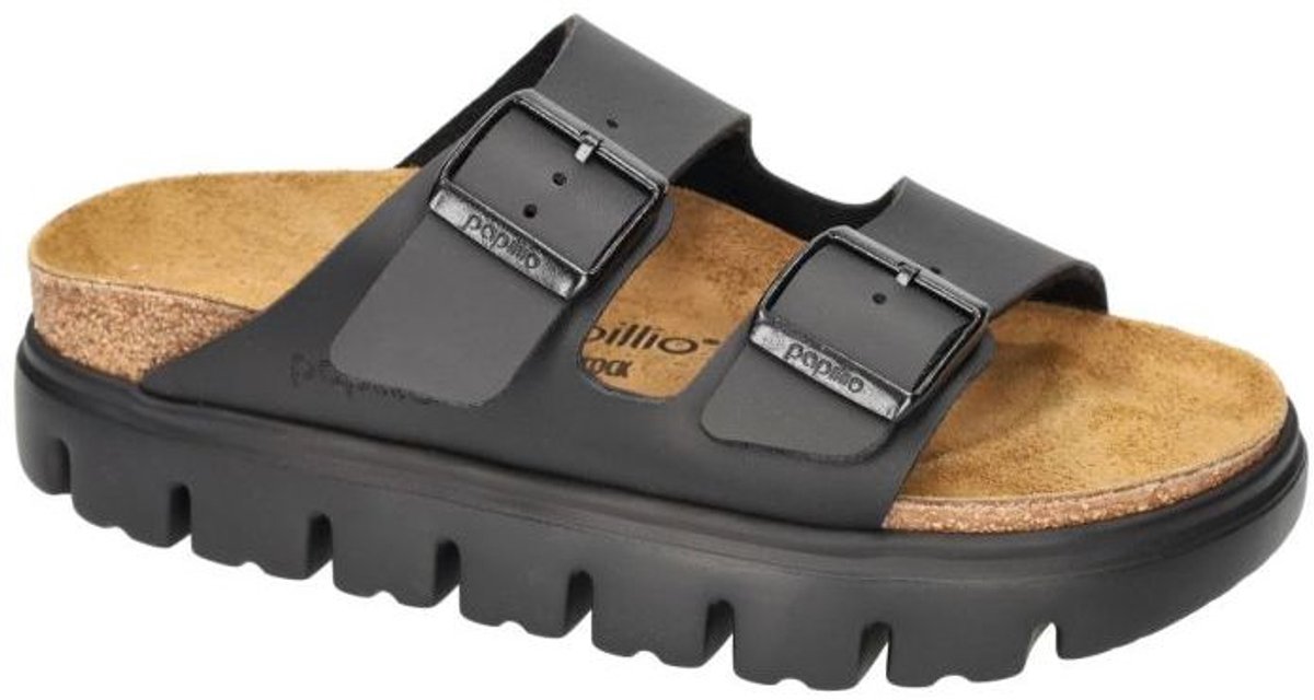Papillio -Dames - zwart - slippers & muiltjes - maat 37
