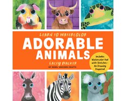 Watercolor This Book- Learn to Watercolor Adorable Animals