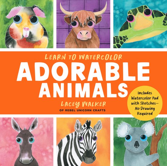Watercolor This Book- Learn to Watercolor Adorable Animals - cover