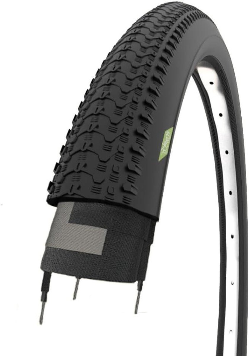 MTB Banden - Fietsbanden Outdoor - Offroad Fietsen - Gekerfd Profiel - 26 x 195 - Zwart