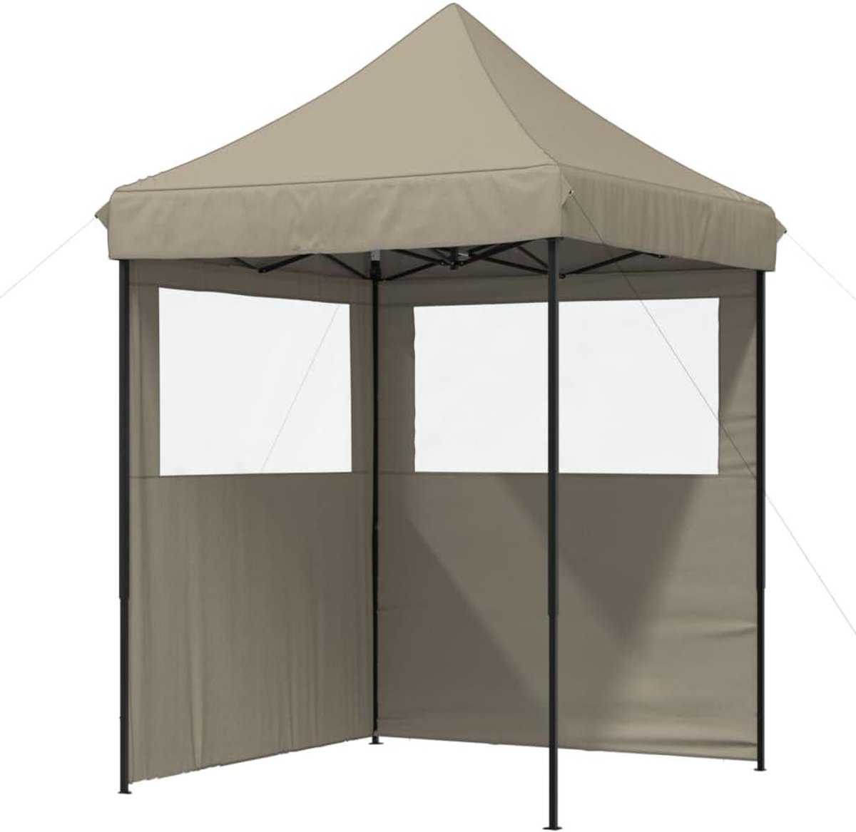 Pop-up Tent - Feesttent Tuin - Buitenfeesten Organiseren - Inclusief Zijwanden - 200 x 200 cm - Taupe