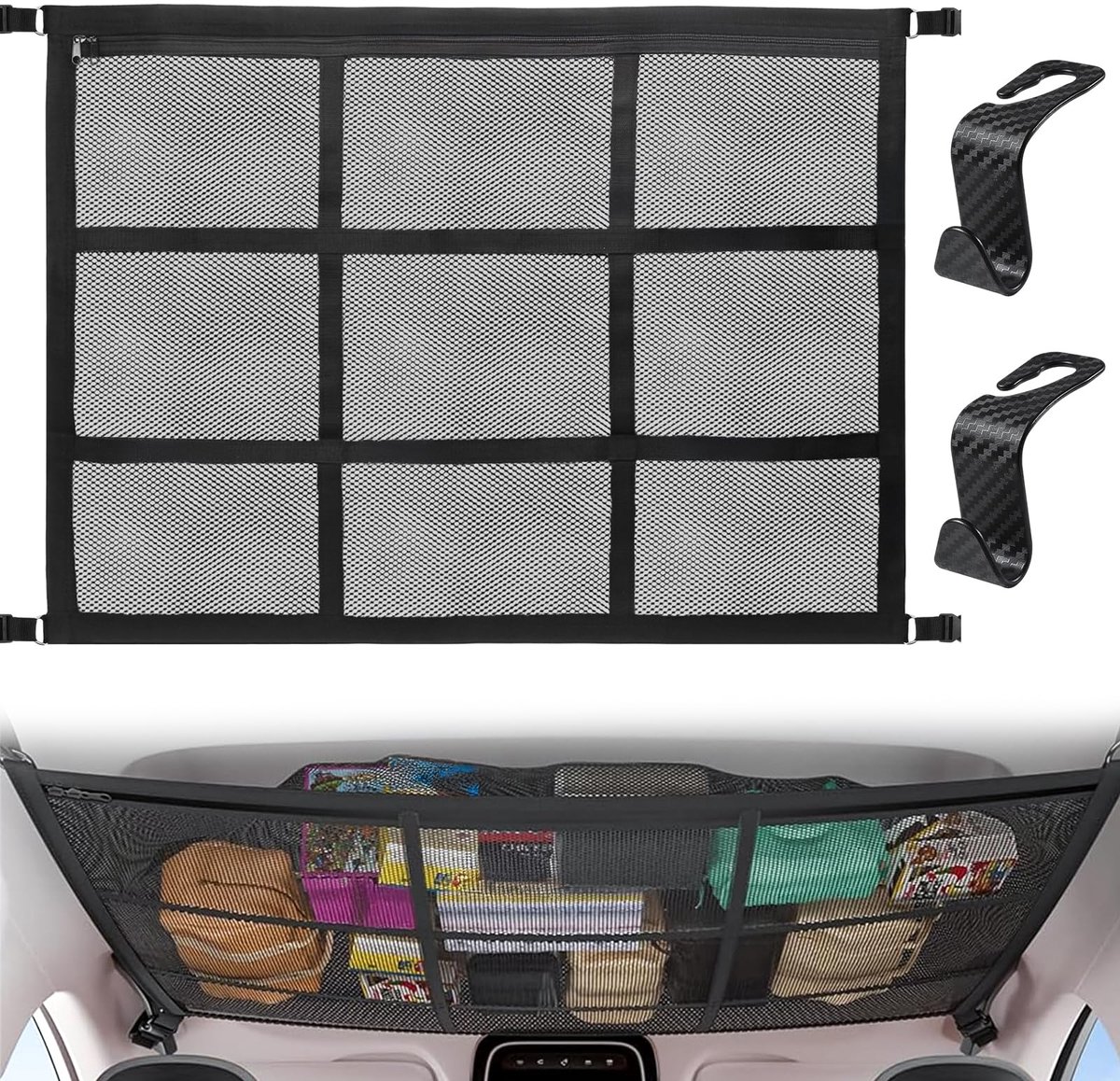 Daknet auto interieur