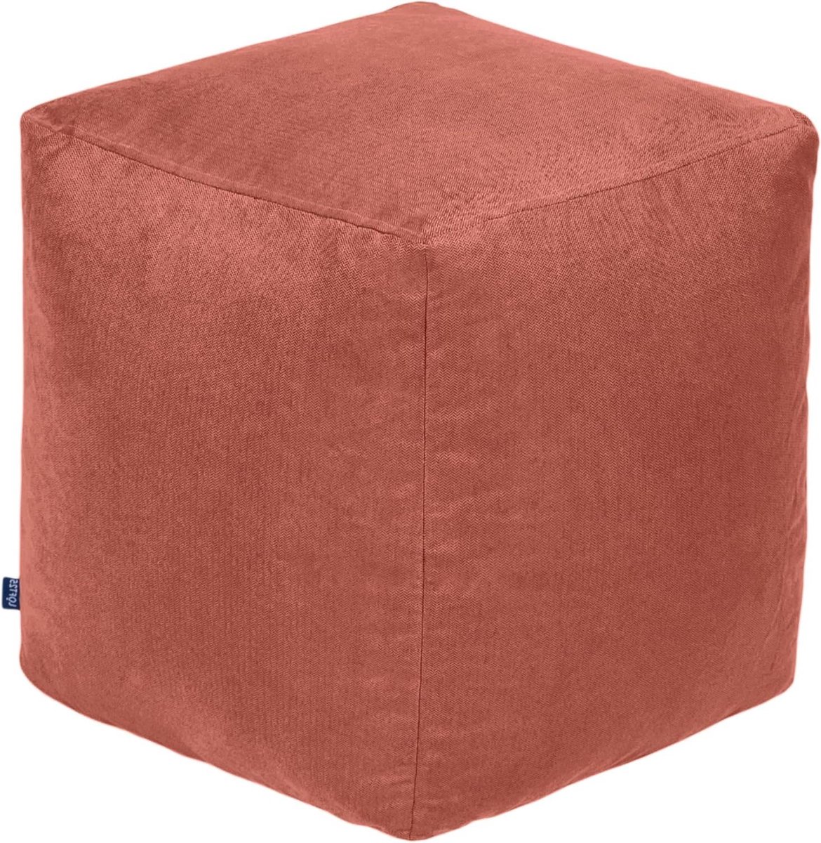 Zitzak Poef - Voetenbank Zitje - Ontspannen Thuis - Ergonomisch Ontworpen - 40 x 40 x 43 cm - Rood
