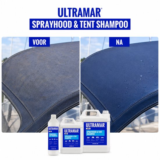 Ultramar - Sprayhood & Tent Shampoo 1L - Reiniger voor Bootkap, Tent, Cabriodak, Zonnescherm - Bootonderhoud - Schoonmaakmiddel - Wax van Ultramar — afbeelding 4