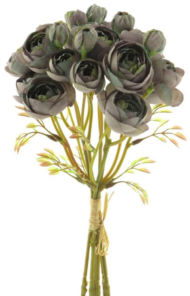 Mini Rozenbundel Paars (33 cm) | Set van 6 Kunstroosjes | Compact & Sfeervol