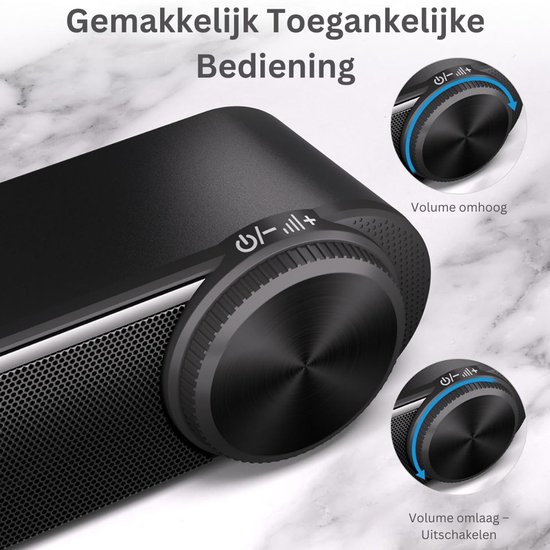 CRLYN® Soundbar PC - Speaker Computer - Plug & Play - Zwart van CRLYN — afbeelding 3