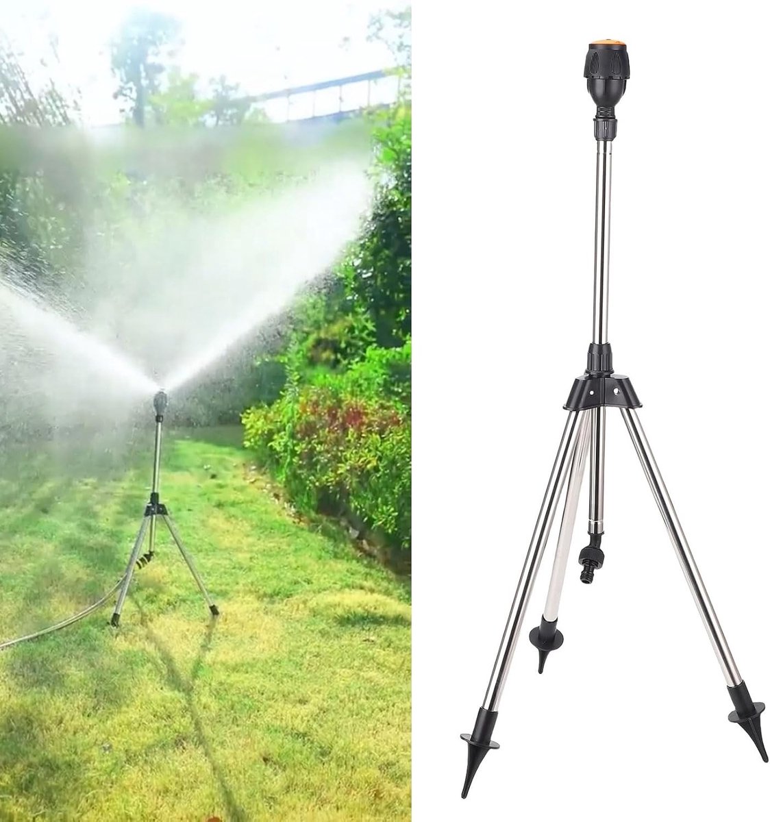 Verstelbare 360 Graden Rotatiesproeier met Grote Bereik voor Tuin en Tuinierwerkzaamheden