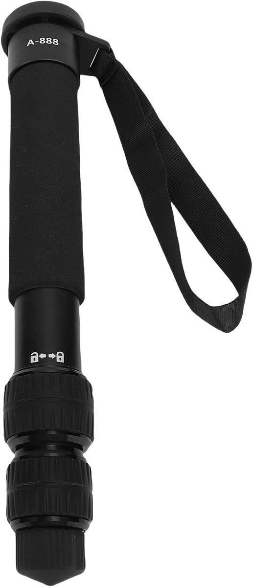 Professionele Monopod van Aluminium Legering 155 cm - Lichtgewicht en Draagbaar voor Reisfotografie met 7 Secties en 5 kg Draagvermogen