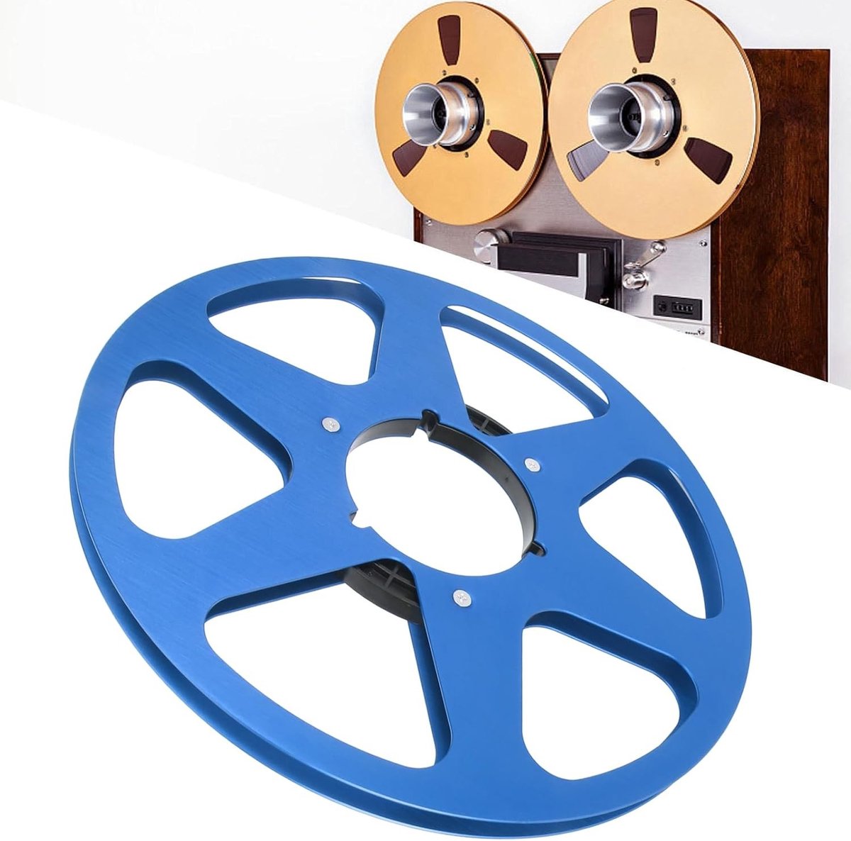 Lege 10.5 Inch 1/4 Inch Geluidsband Spoel, Universele 6 Gat Aluminium Opneemspoel voor Bandopname en Audioproductie