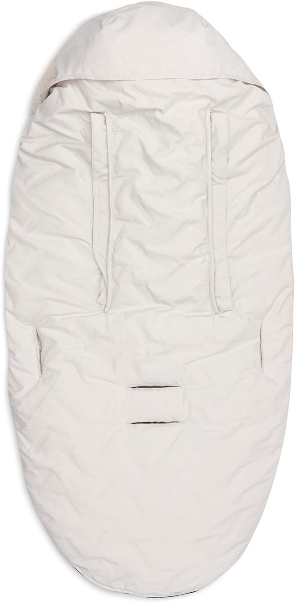 SnelShoppen - Voetenzak voor Buggy of Kinderwagen, Zandkleurig met Fleece Voering, Volledig te Openen, Wasbaar op 30 Graden, Ideaal voor Koude Dagen — afbeelding 2