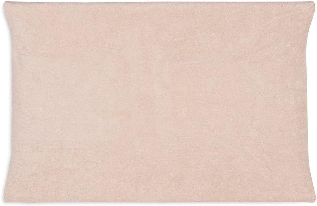 SnelShoppen - Aankleedkussenovertrek 2-pack - 50x70cm - Oudroze Katoenen Badstof - Zachte en Rekbare Overtrekken voor Aankleedkussens - Praktische Bab