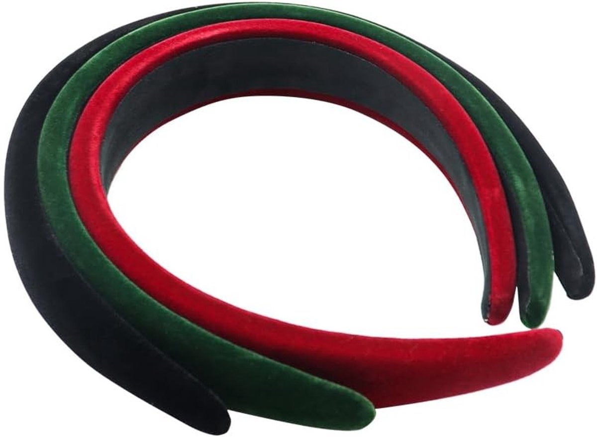 Elegante Velours Haarbanden voor Dames - 3 Delige Set, Brede en Antislip Haaraccessoires voor Stylings