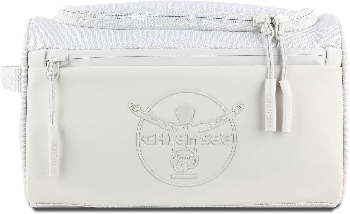 Thijox - Hangende Toilettas voor Dames en Heren, Crème, Compact, Multi-Vak, Lichtgewicht, Ideaal voor Reizen, Camping, Weekendjes Weg, 25x14x15 cm