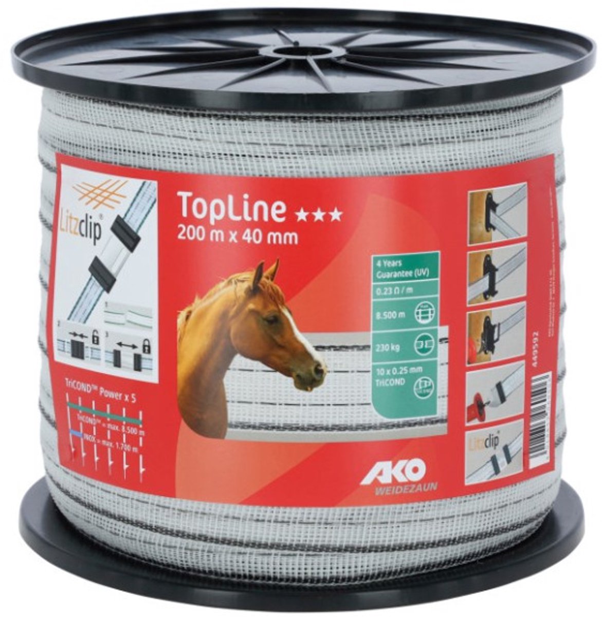 AKO TopLine schriklint TriCOND 0.25mm. 20. t/m 40 mm - 200m.