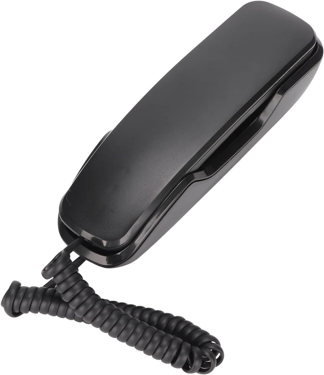 Vaste Telefoon - Bedrade Telefoon - Thuiskantoor Gebruik - Mute en Redial - 193 cm - Zwart