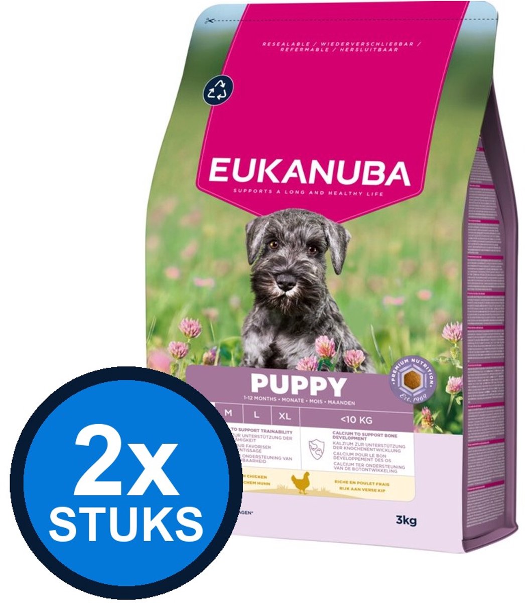 Eukanuba Eukanuba Puppy Small Kip - Hondenvoer Droogvoer - 3 kg