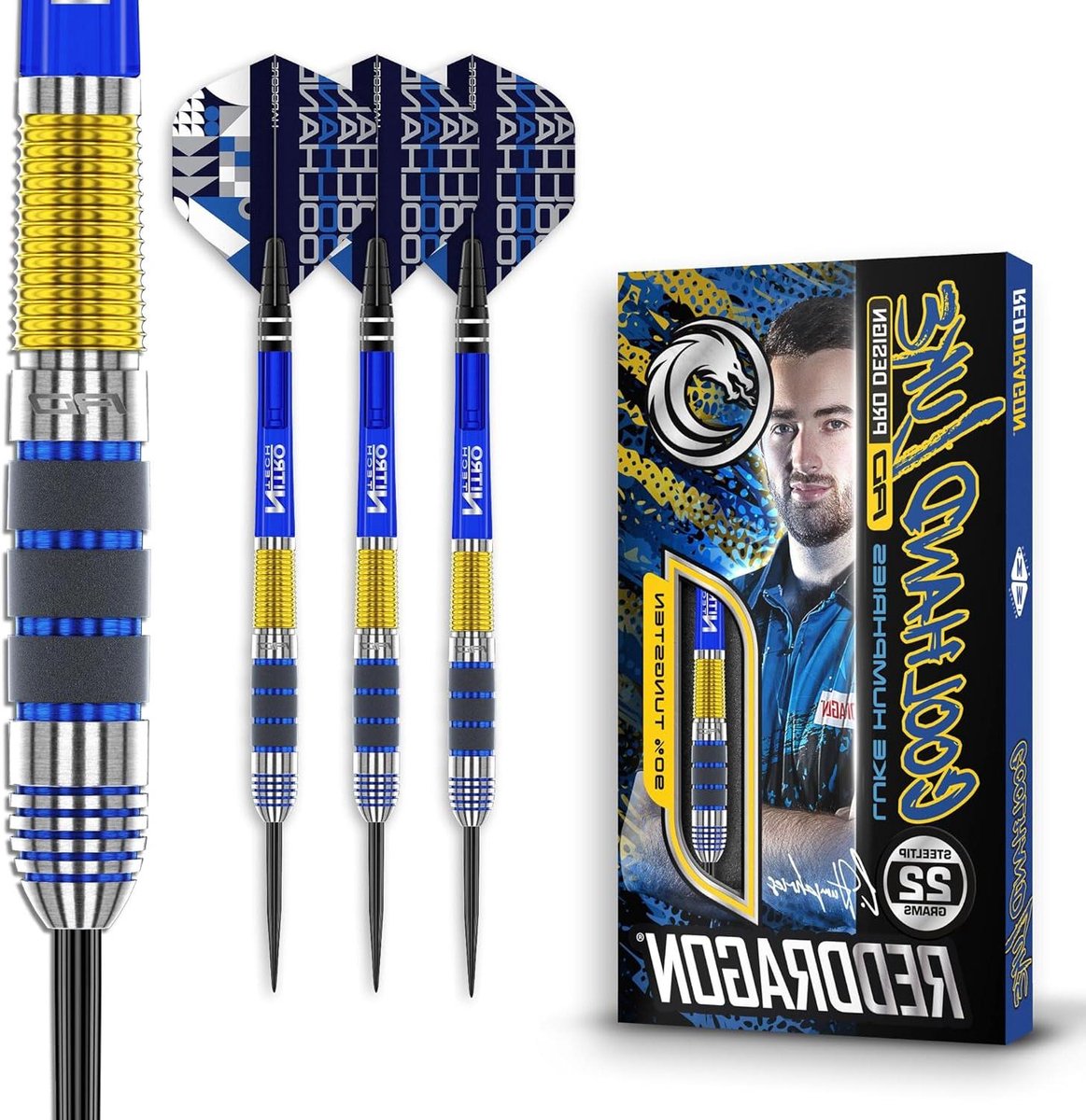 Professionele Dart Set - Tungsten Darts - Precisie Werpen - Ultra Custom Design - 23 Gramm - Zwart