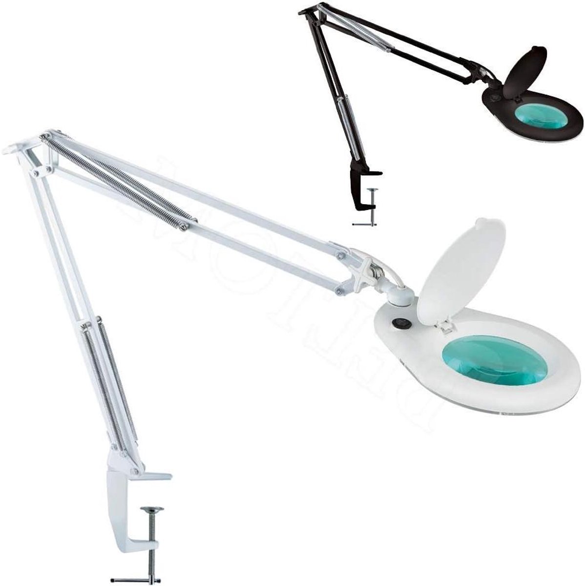Vergrootglas met lamp - Loep met LED - Precisiewerk - 56 LED's - 12 cm lens - Wit