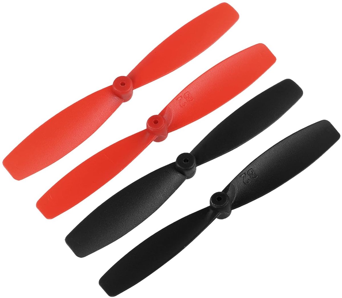 Thijox - 8 Paar CW CCW 55 mm RC Propellers voor FPV Quadcopter Carrera Dron - Zwarte Propellers voor Snelle en Stabiele Vlucht