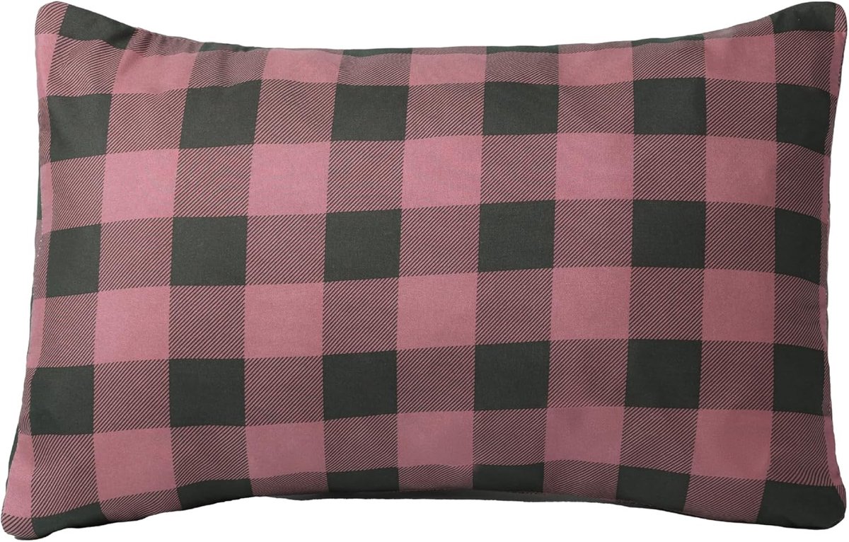 Thijox - Zwart Kamp Kussen Gemiddeld - Pruim Plaid - Comfortabel Reiskussen voor Camping, Auto en Thuis - Ideaal voor Avonturen en Ontspanning