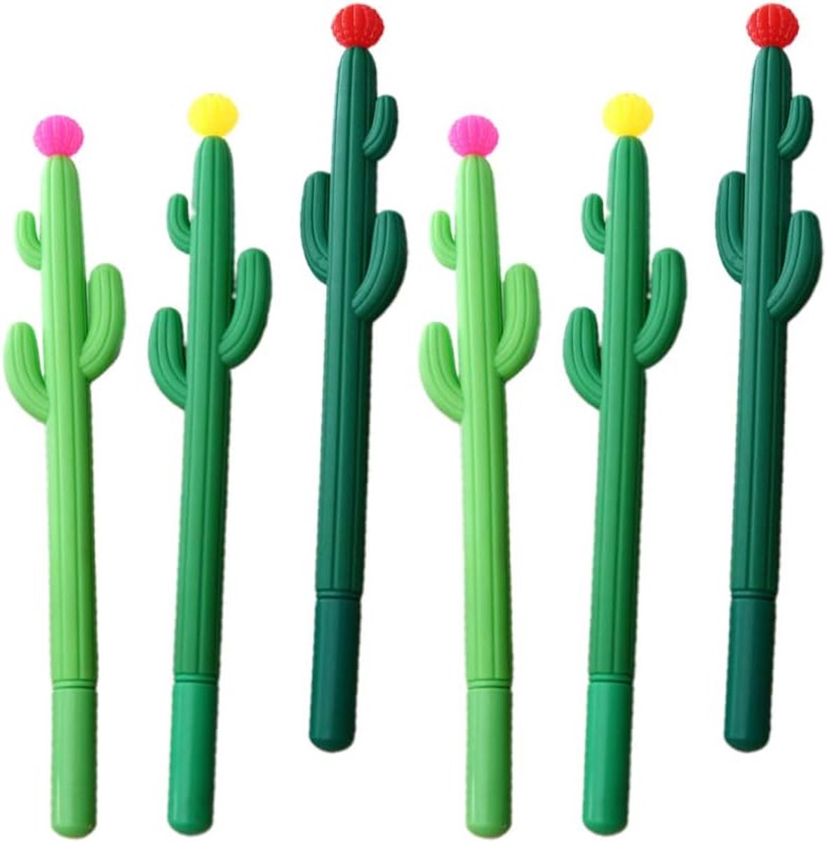 Thijox - 10 stuks gelpennen voor kinderen, kleurrijke cactus gelpennen, schrijfstiften voor meisjes, schoolbenodigdheden, feestdecoratie, verjaardagsc