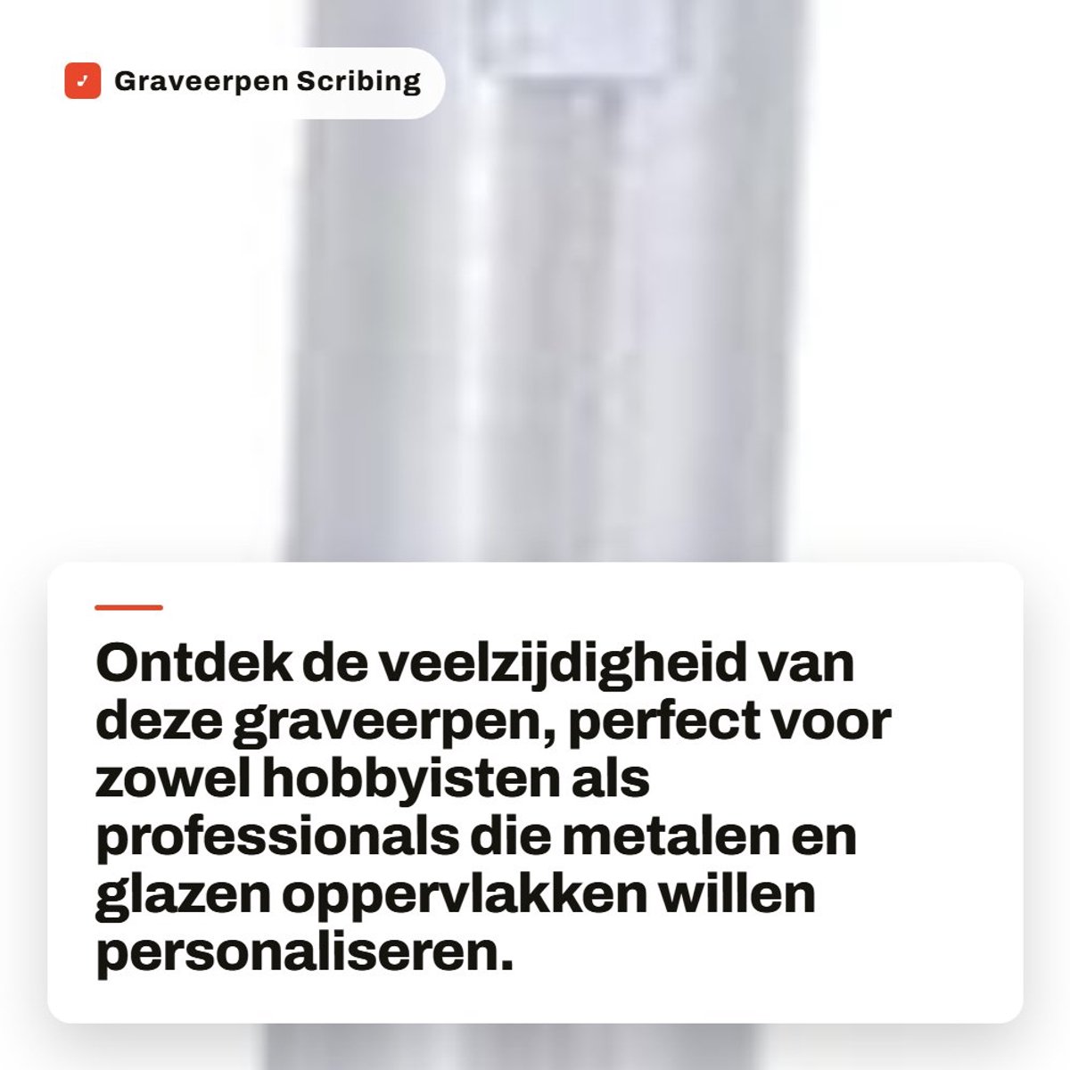 Dailygoods- Graveerpen Wolfraamstaal - Draadloze Graveerpen - Handig Ontwerp - Comfortabele Grip - Voor Metaal/Glas/Keramiek - Lichtgewicht en Praktisch - Kraspen