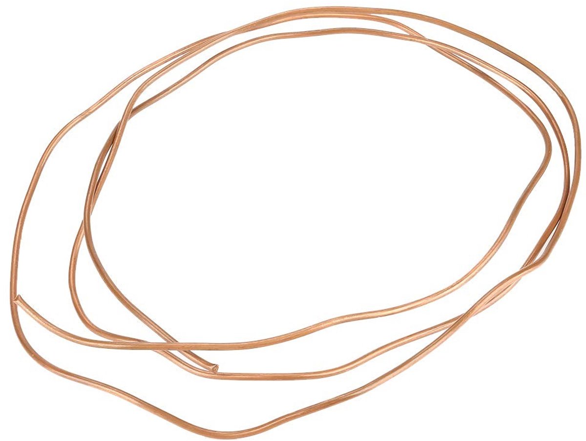 Dailygoods - Koperbuis - 2 meter flexibel - Ideaal voor generators - 3mm buiten diameter - Goede elektrische geleiding - Perfect voor kabels en schake...