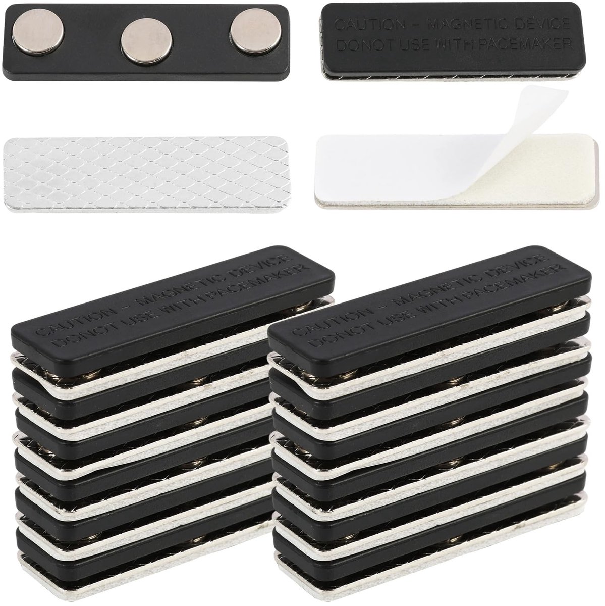 Dailygoods- Magneetgordijn 12 Stuks - Magneetclips - Muggennet Bevestiging - Eenvoudige Installatie - Sterke Magneten - Duurzame Absorptie