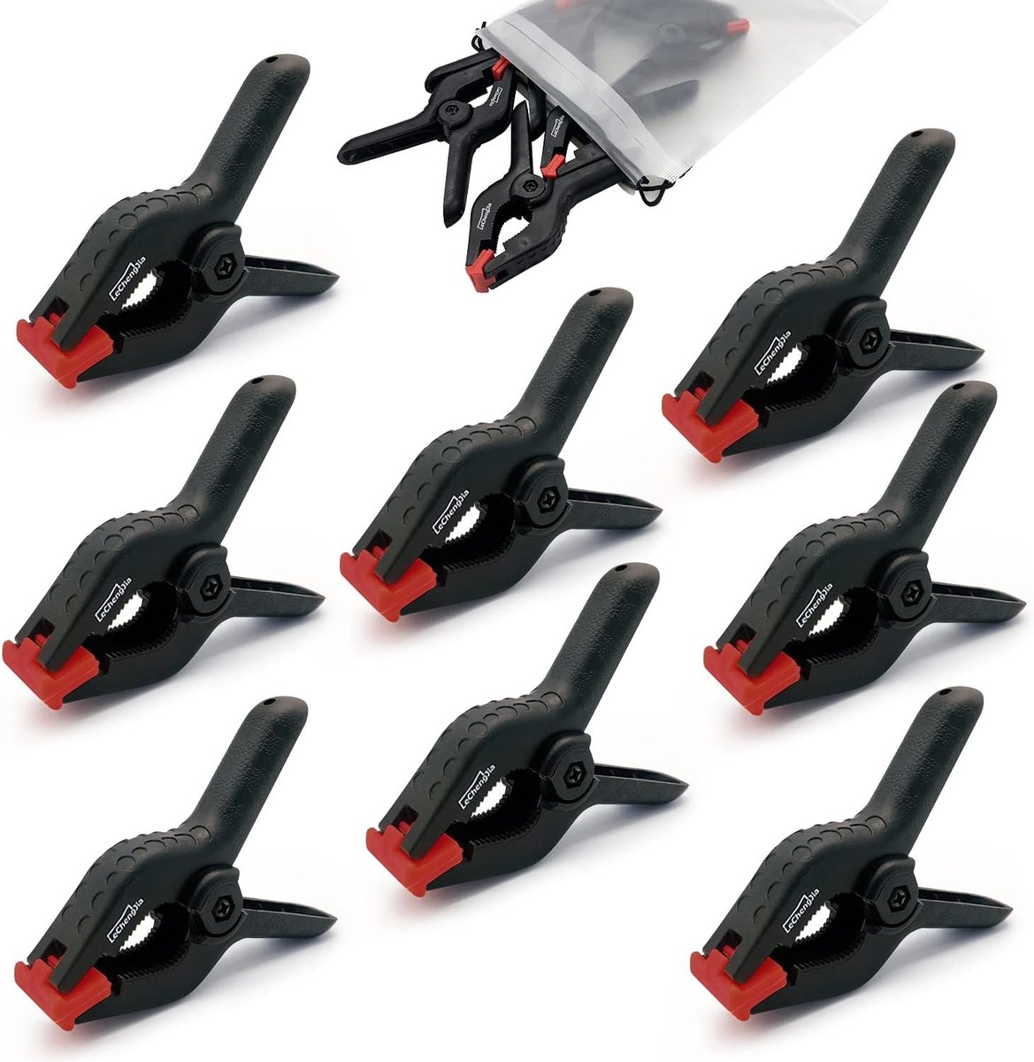 Zware Plastic Klemmen voor Thuisverbetering - 3.5 Inch Grip Clips voor DIY en Fotografie (8 Stuks)