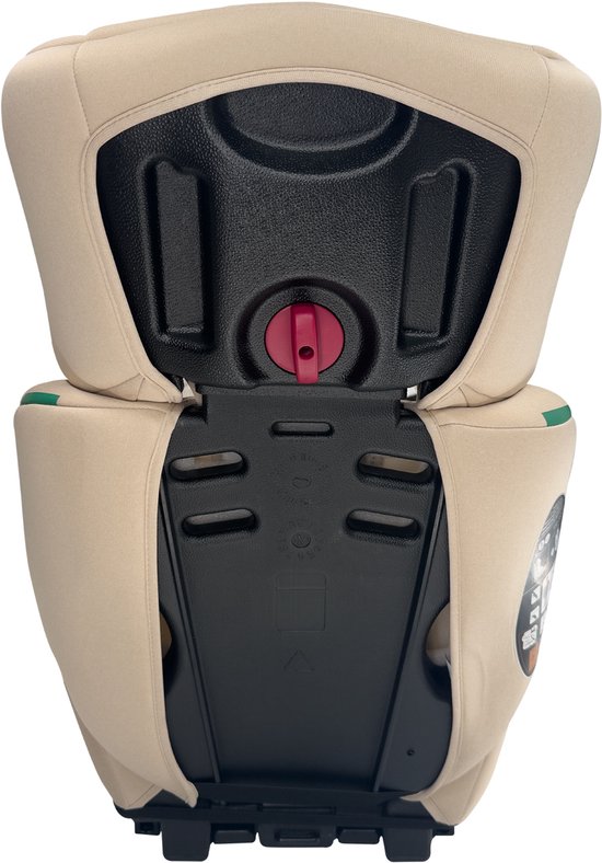Liefjes & Co Varioseat Isofix Autostoel - i-Size - Groep 1/2/3 (76–150 cm) Memory Foam - Afstelbare hoofdsteun - Booster - Beige — afbeelding 4