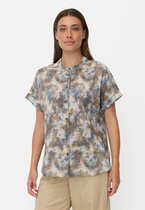 camel active Cotton blouse met korte mouwen - Maat - Meerkleurigwomenswear-XL