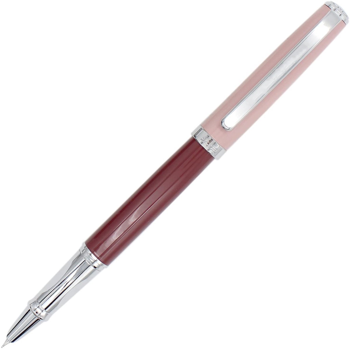 Inovra - Gullor Morandi Kleurrijke Metalen Vulpen, Inkt Converter Pen, Fijne Penpunt, Rood
