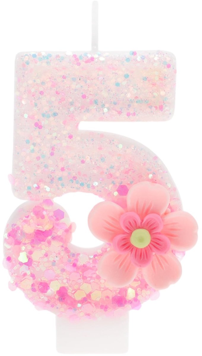 Dailygoods- Verjaardagskaarsen Roze - 3D-Design - Taartdecoratie