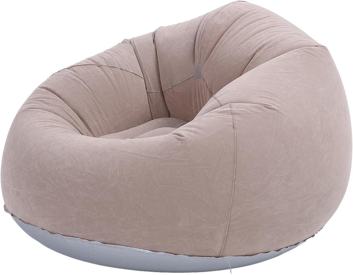 Opblaasbare Luie Sofa, Vouwbare Zitzak met Armleuningen, Wasbare Stoel voor Woonkamer, Slaapkamer en Buitengebruik, Ideaal voor Kamperen en Ontspanning