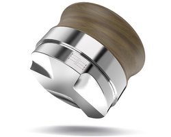 Inovra - KYONANO Koffieverdeler 58 mm espresso compensatiegereedschap, verdeelt het koffiepoeder gelijkmatig over de tamper, barista-gereedschap, gemaakt van walnoothout, in hoogte verstelbaar van 4-7 mm.