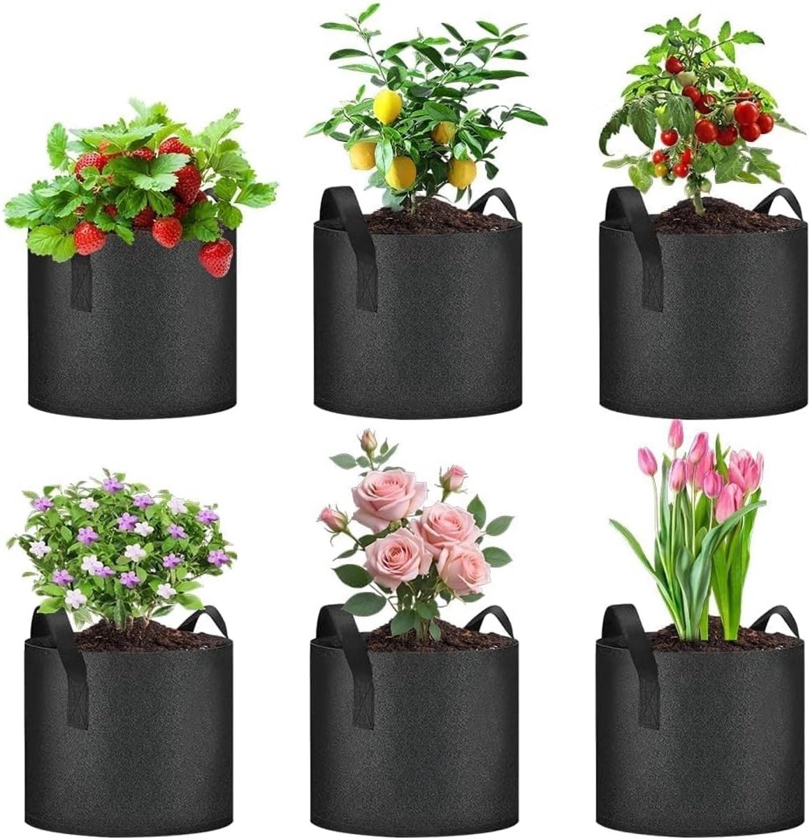Duurzame plantentas van niet-geweven stof voor tuinieren, planten en decoratie