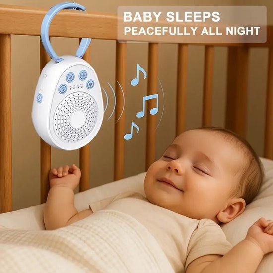 Mini White Noise Machine, 20 rustgevende geluiden slaaphulp geluidsmachine, witte ruis machine voor volwassenen baby met 1000mAh batterij, USB oplaadbare baby slaapmachine met 3 timerfuncties van MINI — afbeelding 3