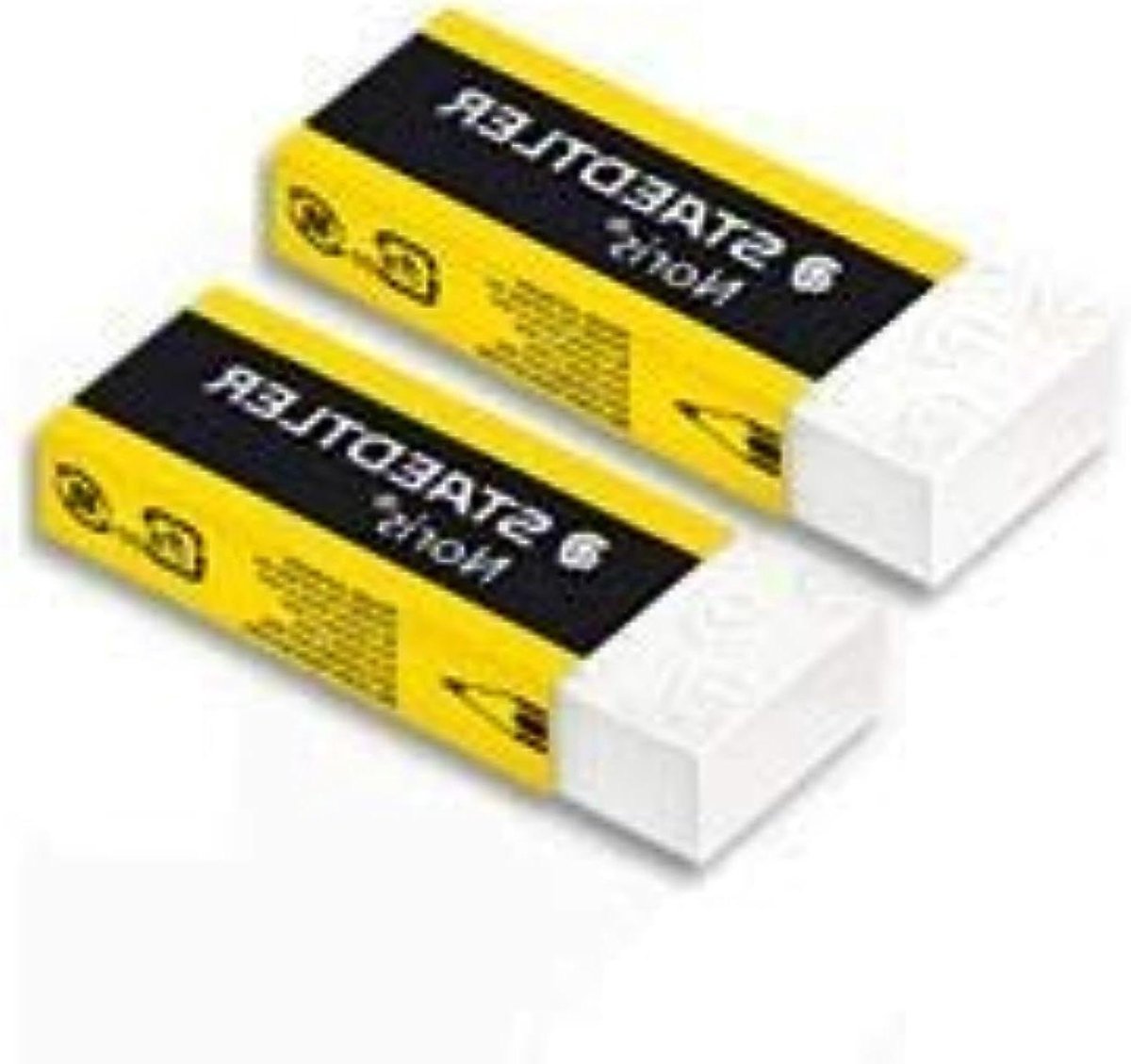 Kunststof Gum - Wisser Set - Fouten Corrigeren - Ftalaat & Latex Vrij - Pack van 2 - Wit
