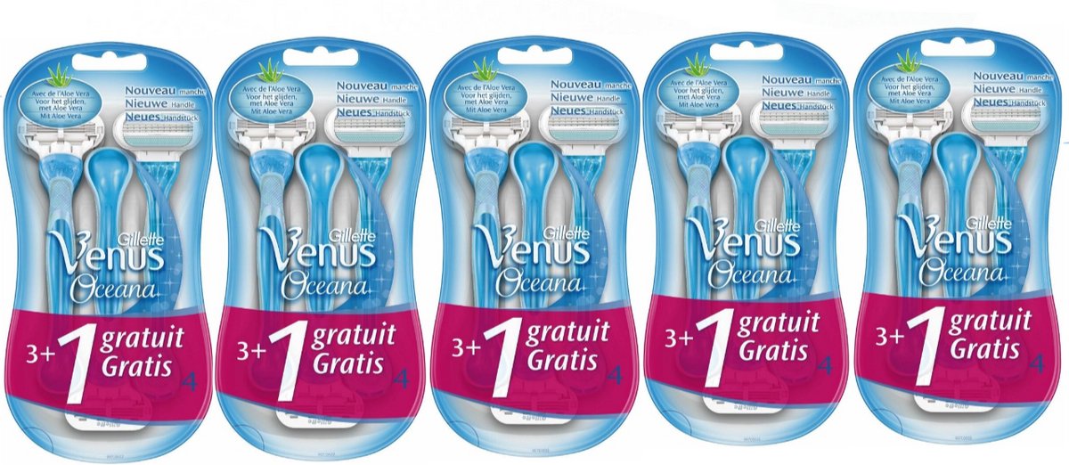 5x Gillette Venus Wegwerpmesjes Oceana 4 stuks