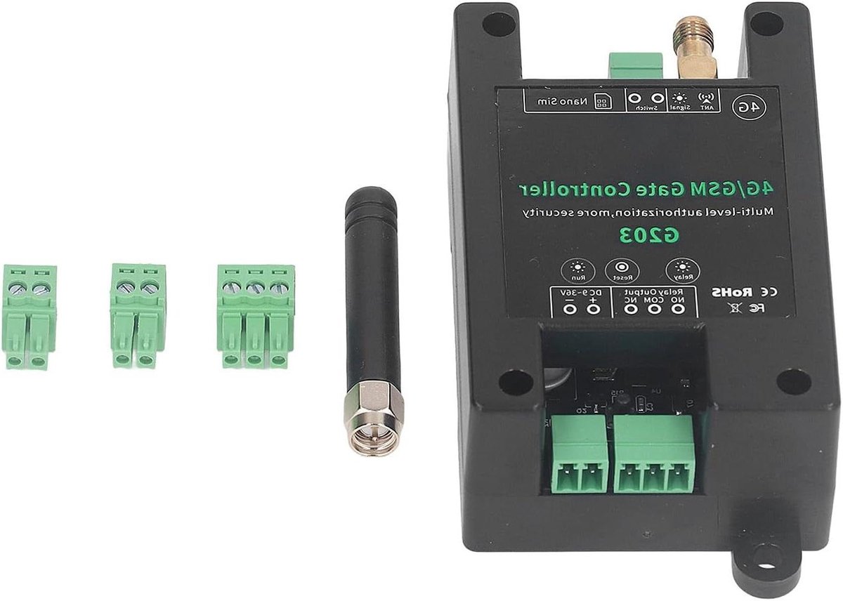 GSM Deuropener - Afstandsbediening Poort - Toegang Beveiligen - Gratis Bellen Bediening - 120g - Zwart