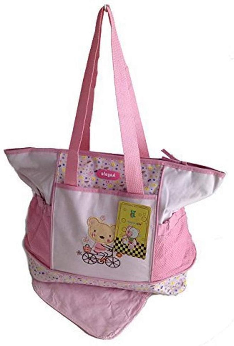 Baby Luiertas Set - Draagtas Verzorging - Baby Verzorging - Waterafstotend Polyester - 48 x 35 x 16 cm - Roze