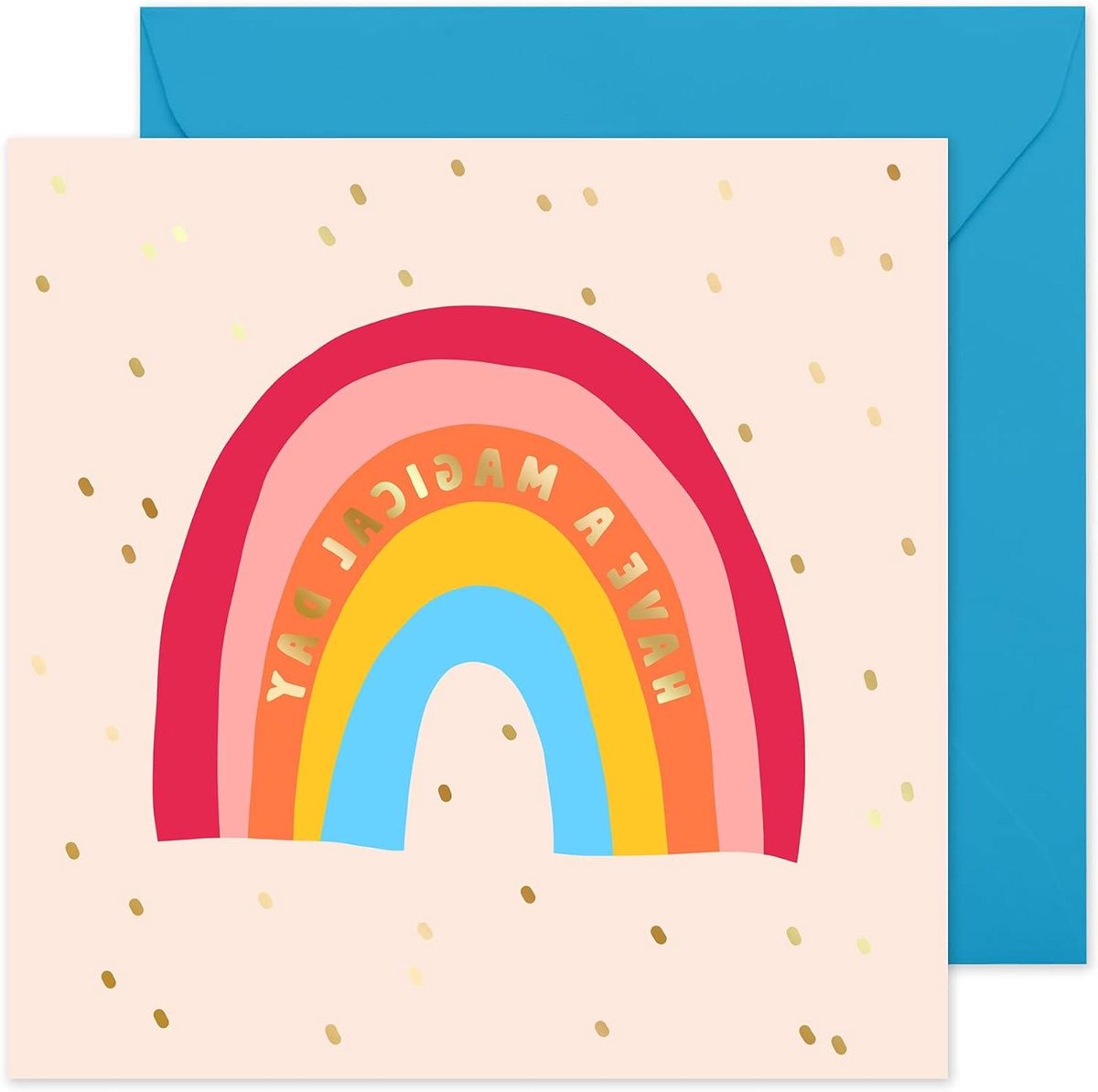 Verjaardagskaart - Wenskaart Grappig - Persoonlijke Boodschap - Inclusief Stickers - 145x145mm - Roze