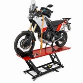 TRUTZHOLM Hydraulische Motorlift 450kg - Breedte 55cm - Motorfiets Heftafel Montageplatform Hefplatform Zwart Rood