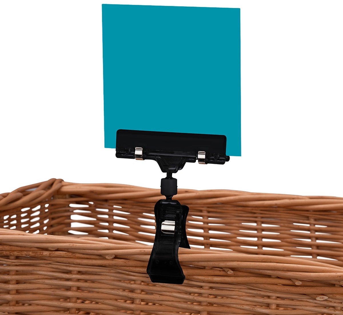 Sign Clip Zwart - Prijskaarthouder met Power-klem 110 mm - 5 stuks