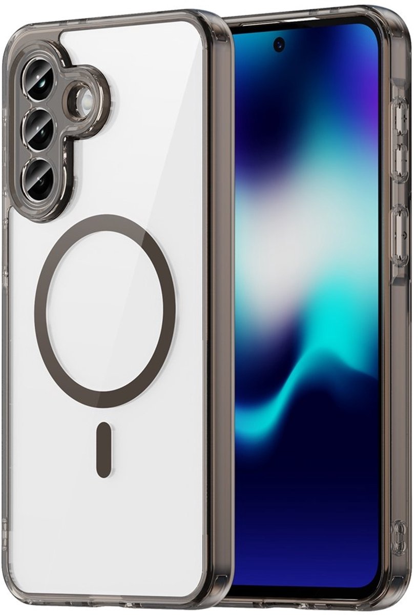 Coverup Hoesje - Geschikt voor Samsung Galaxy A37 Hoesje - Coverup Clear TPU Back Cover - MagSafe Compatible - Zwart